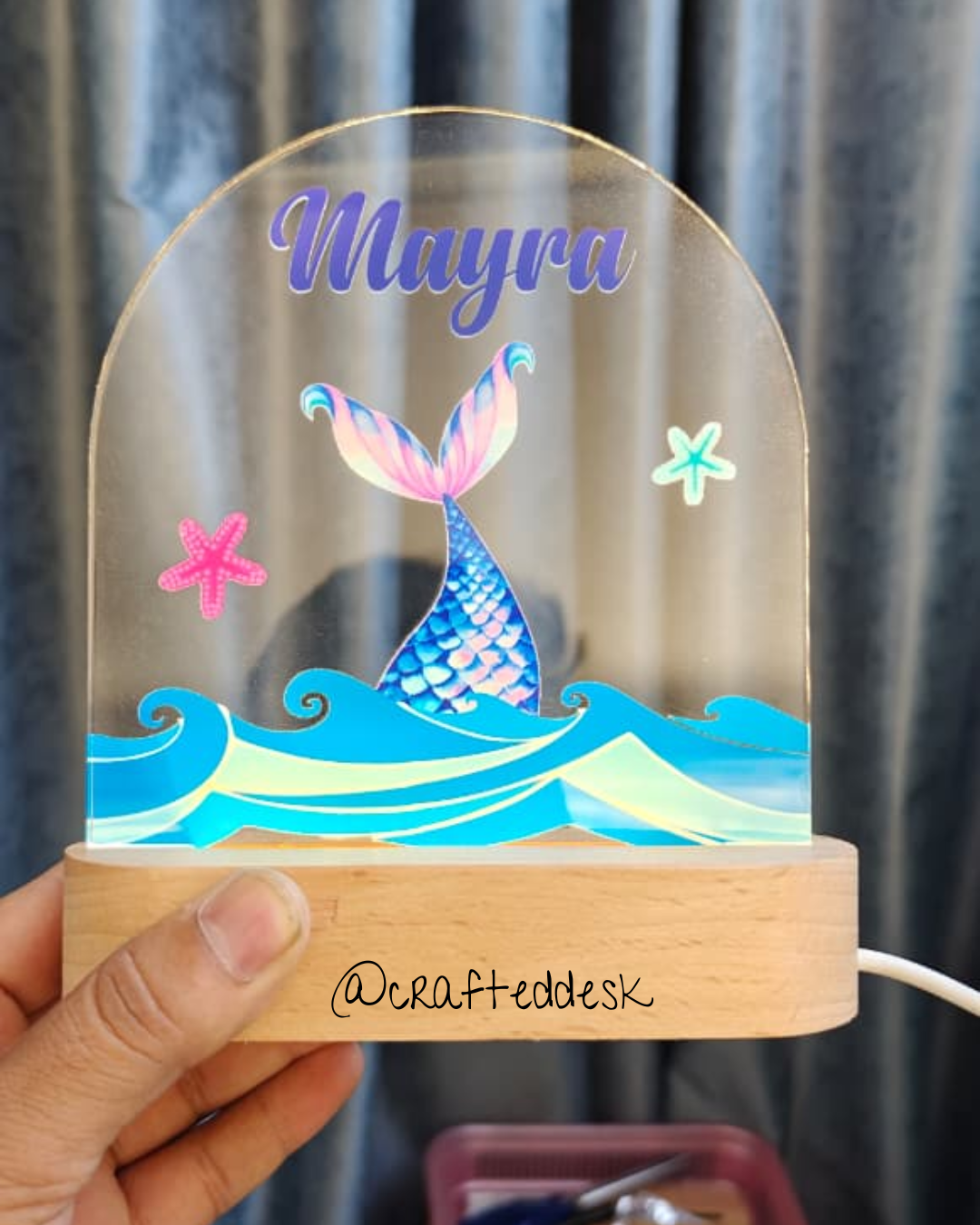 Personalized theme LED Name Lamp