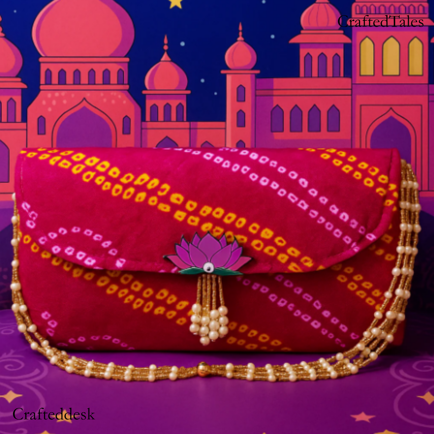 Bandhej Bliss Clutch