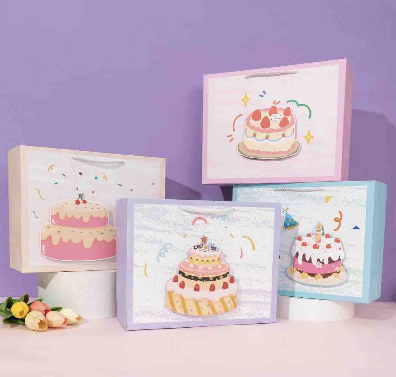 3D Birthday Paper Gift Bag