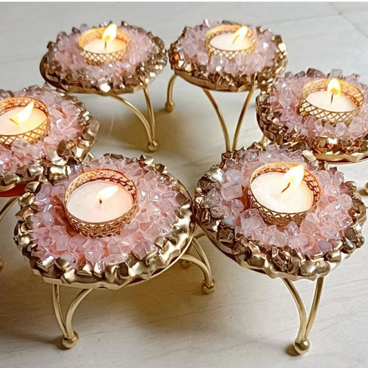 Crystal Resin Diya