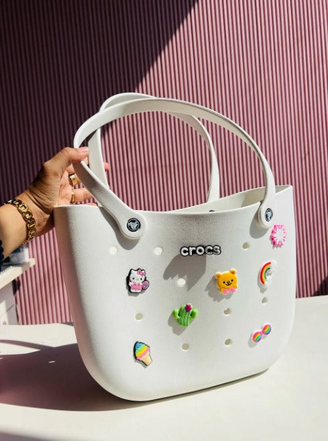 Large Silicone 17 Charms Bag