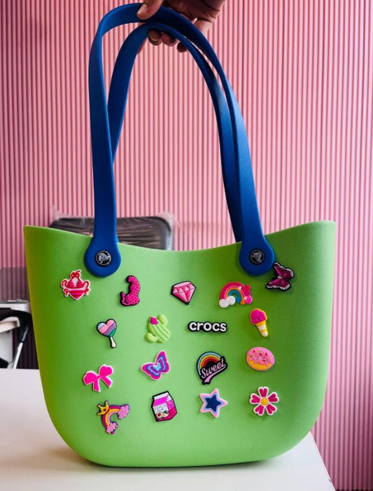 Large Silicone 17 Charms Bag