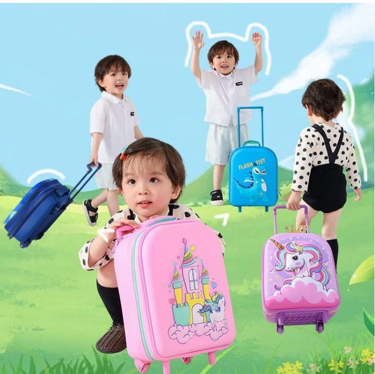 Kid-Friendly Suitcase Trolley