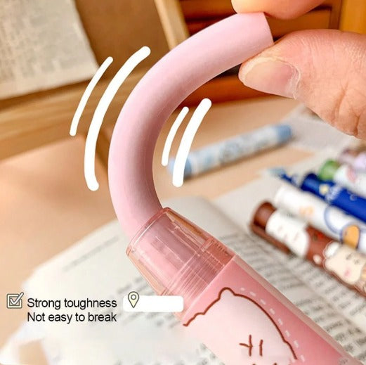 Push Type Cartoon Eraser Sticks