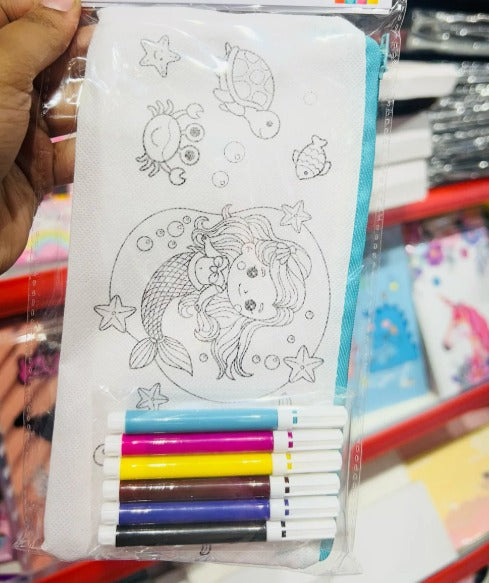 DIY Coloring pouch kit