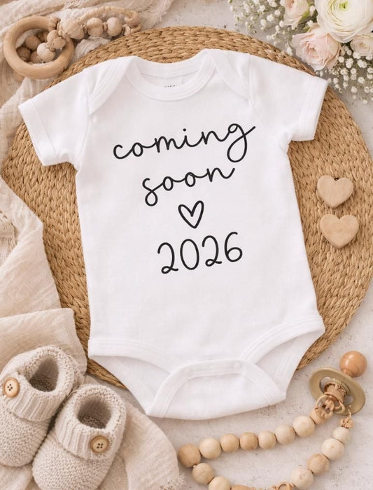 Coming Soon Baby Announcement Romper