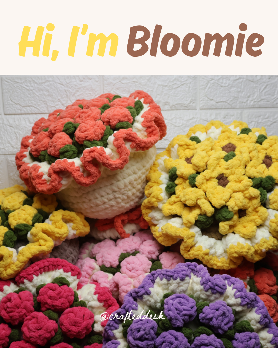 Bloomie- crochet flower bouquet