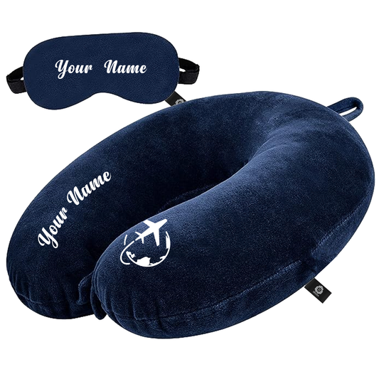 Customised Neck pillow with Eye mask