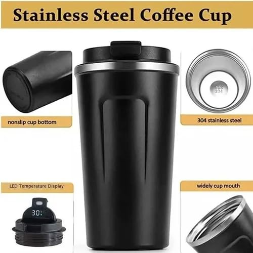 Customized Coffee Tumbler with Temperature Display | Stainless Steel