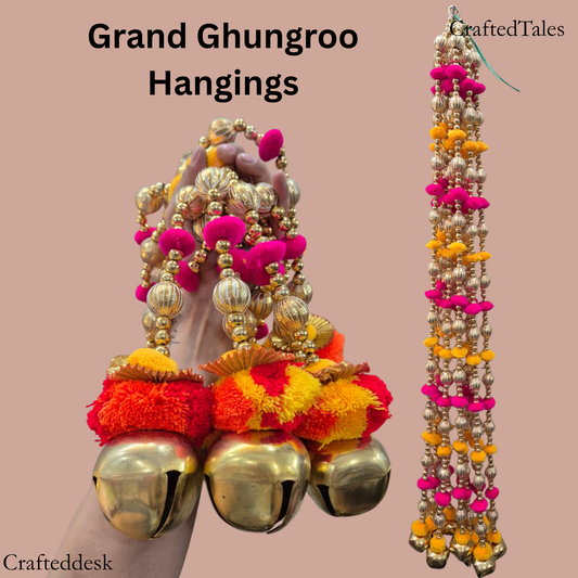 Grand ghungruu(big ghungruu) Hanging - Set of 2