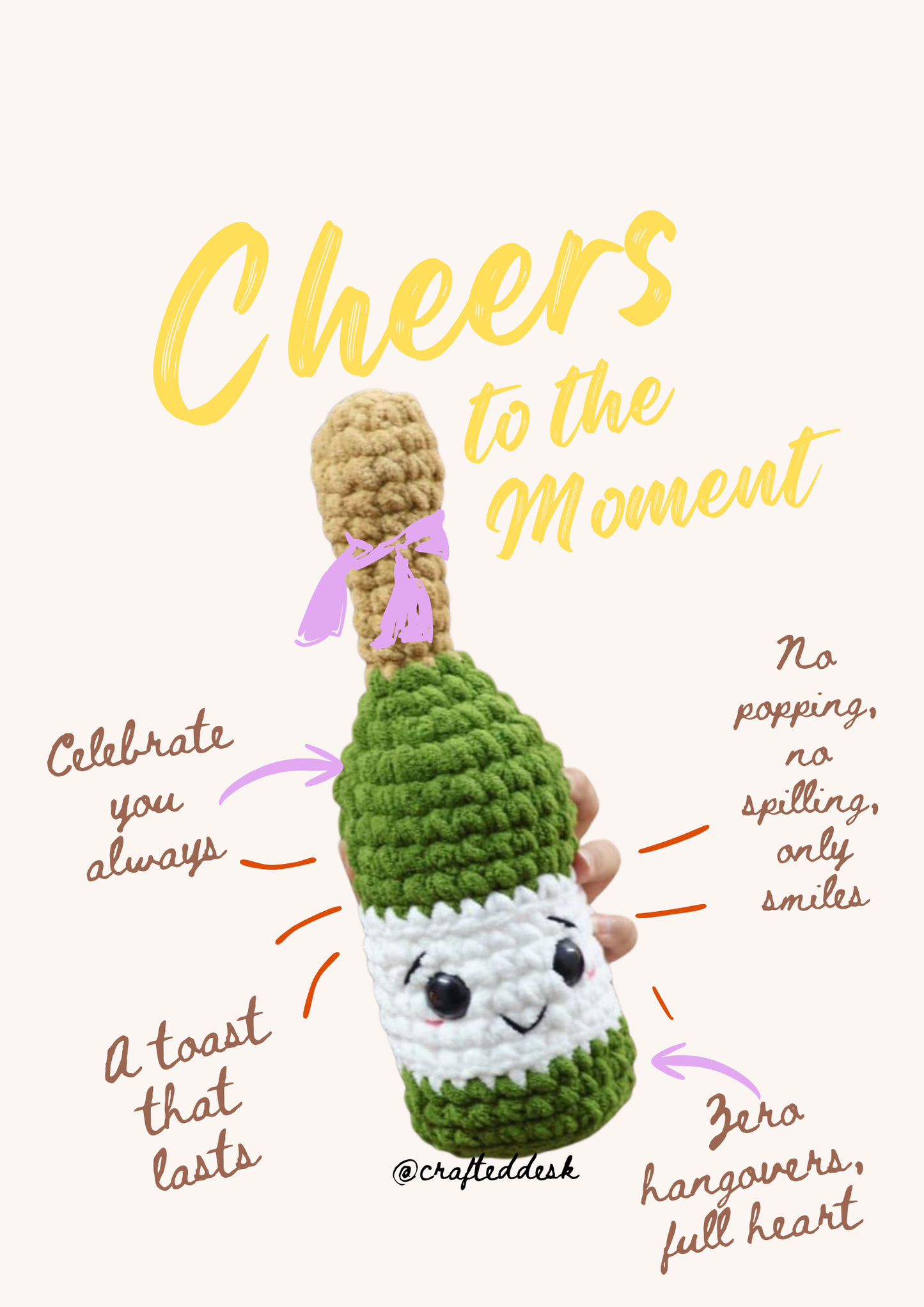 Champy - The Champagne Crochet Bottle