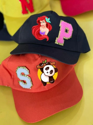 Personalized Cap with Initial & Character