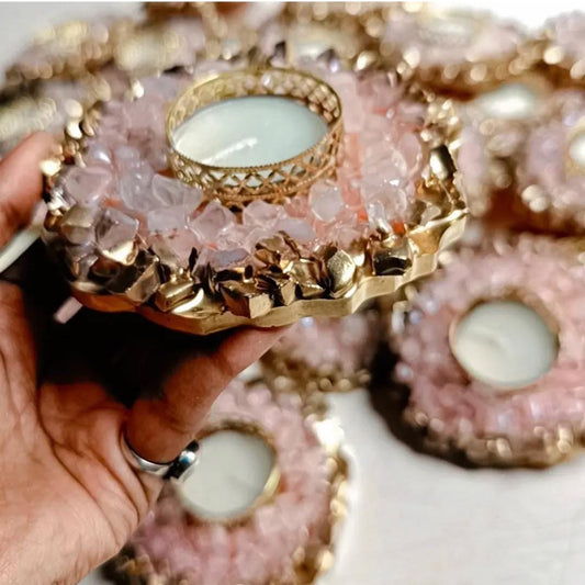 Crystal Resin Diya