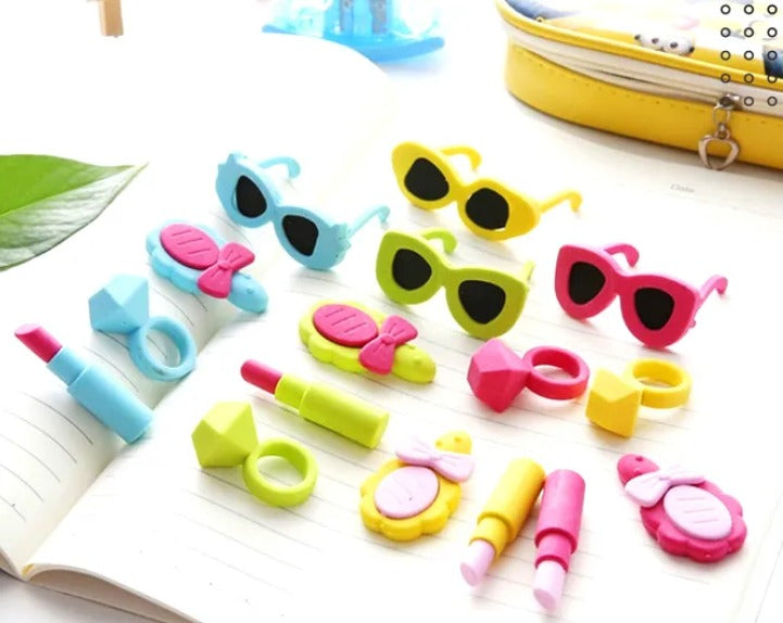 Fashion Mini Erasers (Pack of 5)