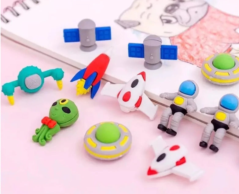Space Adventure Eraser Set (Pack of 5)
