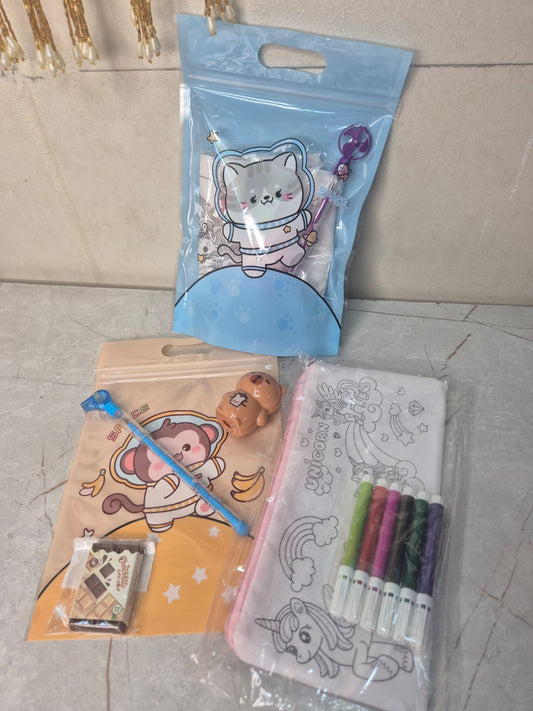 DIY Pouch stationery favour