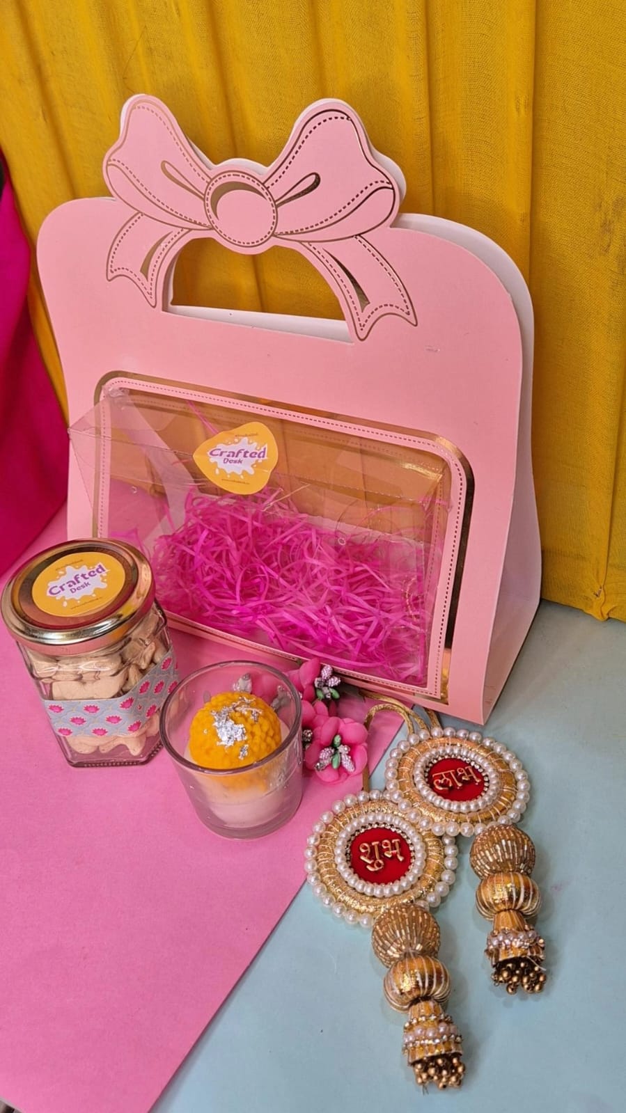 🎀 Blush Bow Hamper