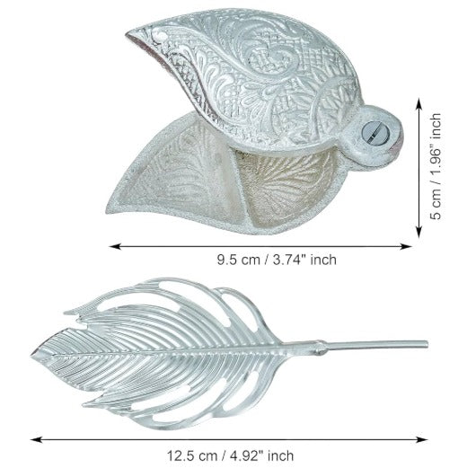 Silver Morpankhi tilak