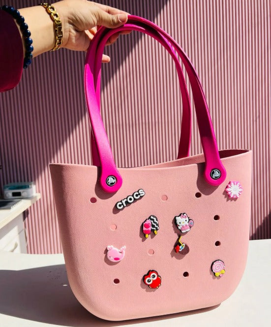 Large Silicone 17 Charms Bag