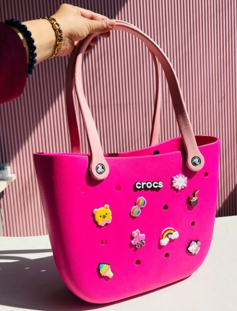 Large Silicone 17 Charms Bag