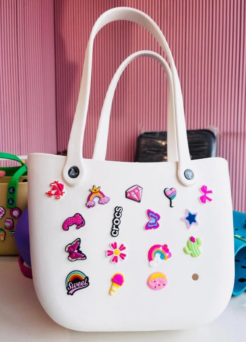 Large Silicone 17 Charms Bag