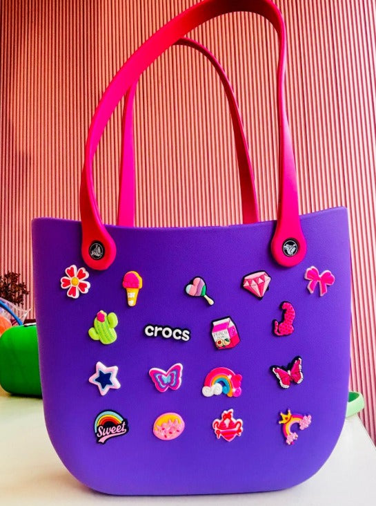 Large Silicone 17 Charms Bag