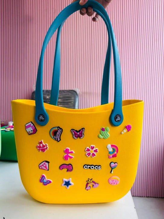 Large Silicone 17 Charms Bag