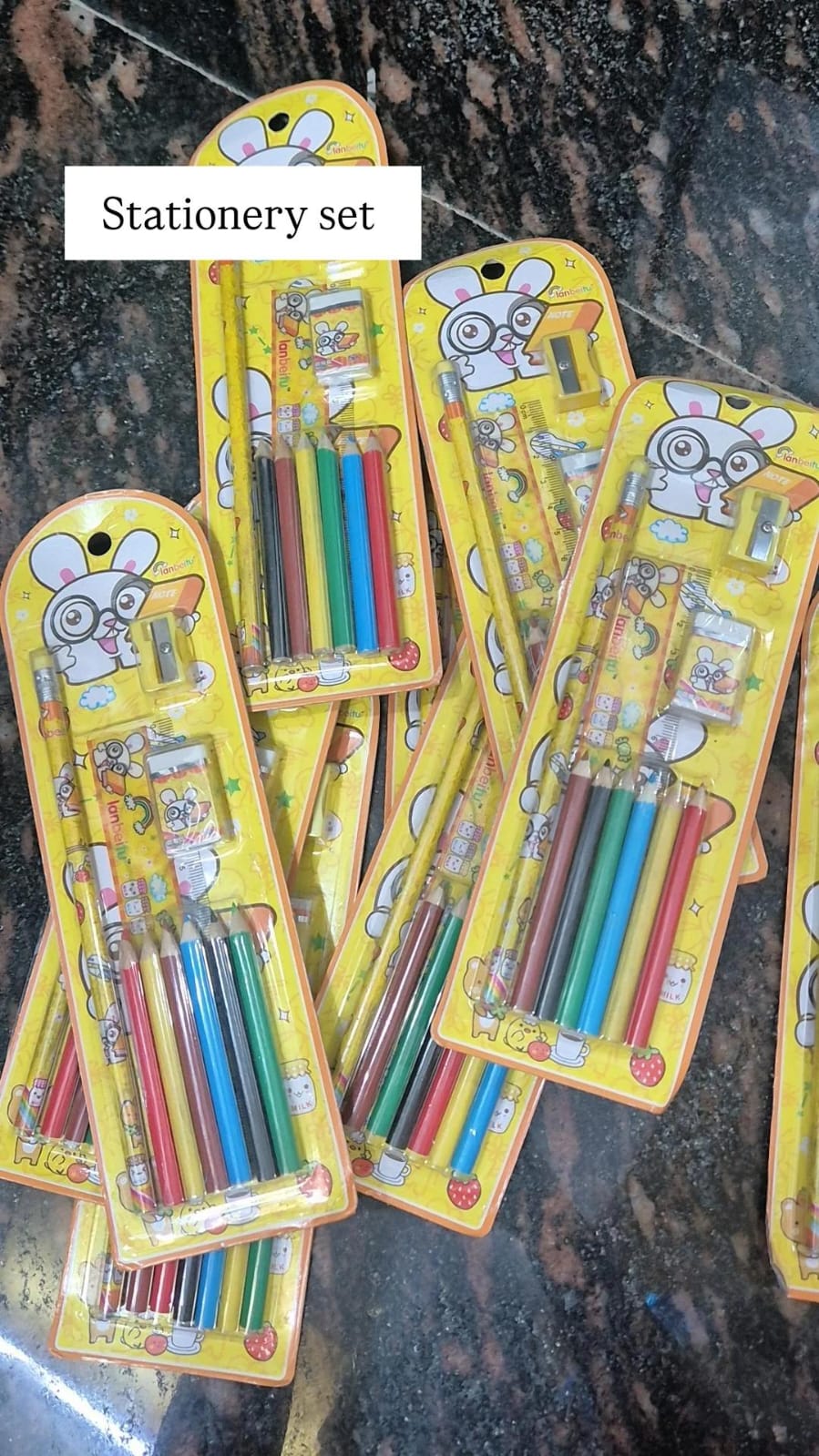 Yellow Stationery set