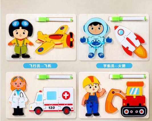 Tiny sorter puzzle board