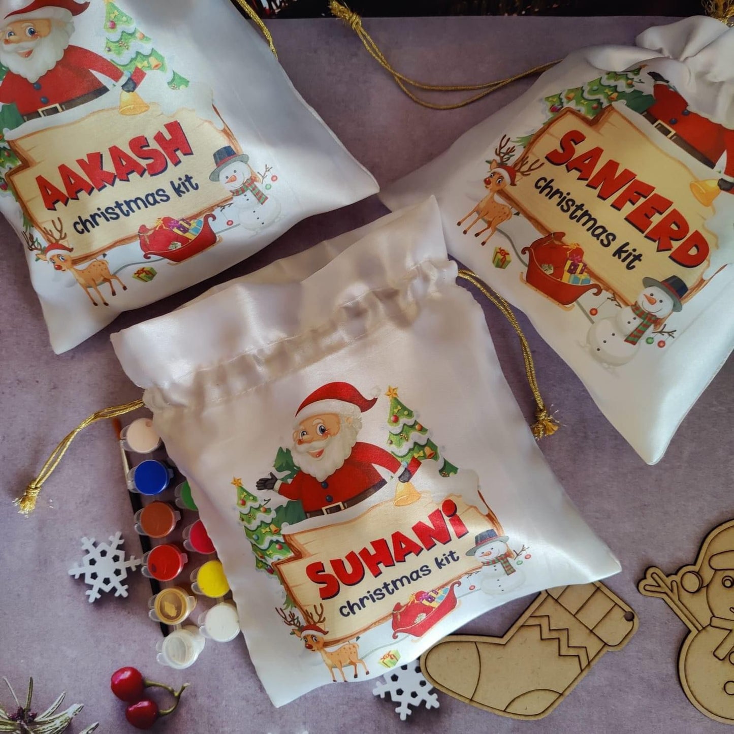 Personalized Christmas DIY Ornament activity kit