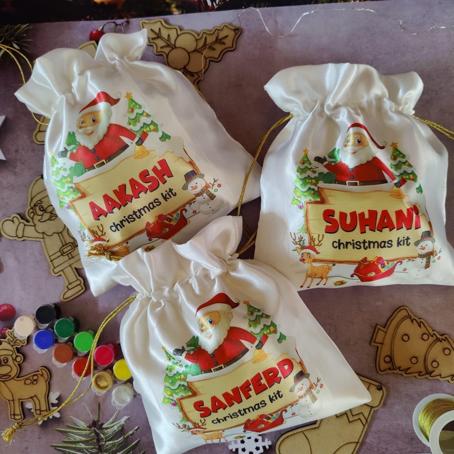 Personalized Christmas DIY Ornament activity kit