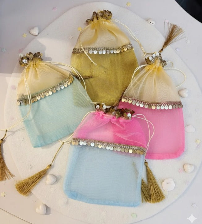 Dual Shade Sequin Potli Bag