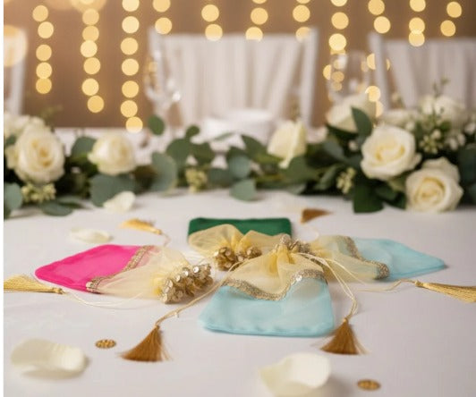 Dual Shade Sequin Potli Bag