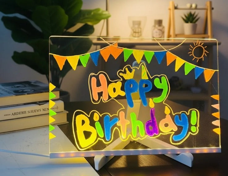 3D Acrylic Writing Board with Pen