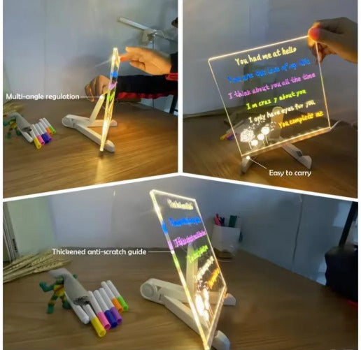 3D Acrylic Writing Board with Pen