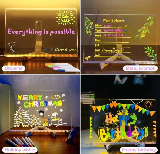 3D Acrylic Writing Board with Pen