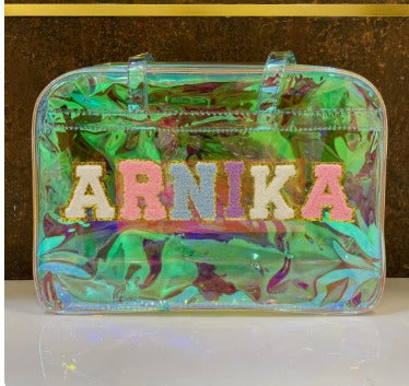 Holographic Personalised Tote Bag ✨