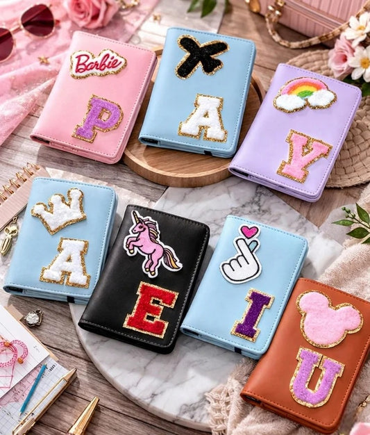 Personalized Initial Motif Passport Cover