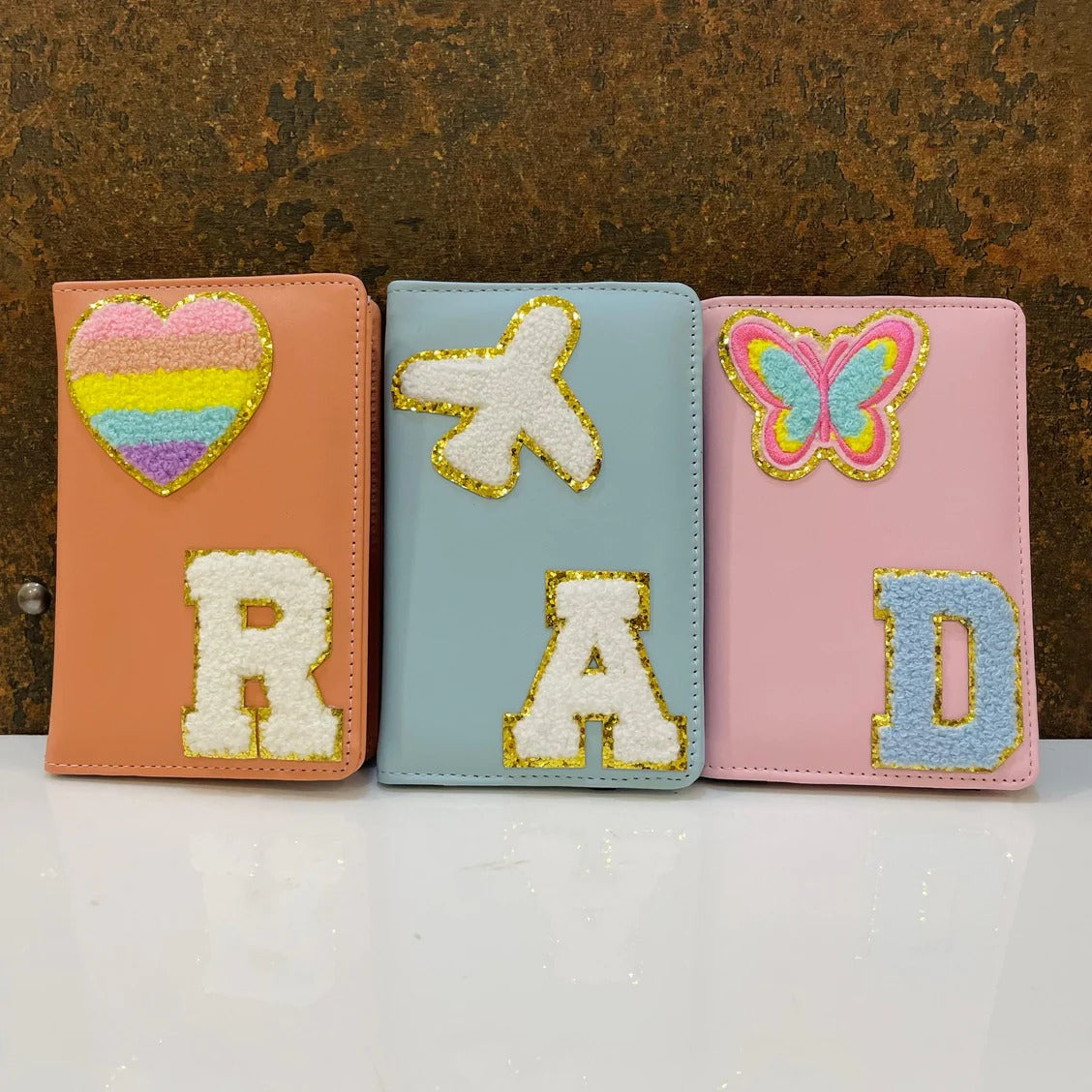 Personalized Initial Motif Passport Cover