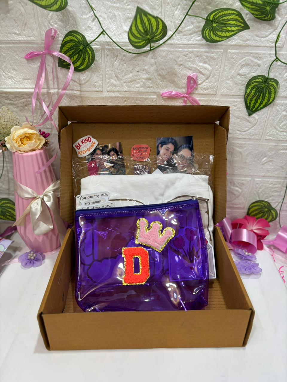 Styled By You Combo💕 – Personalised Tee & Pouch Set 💜✨