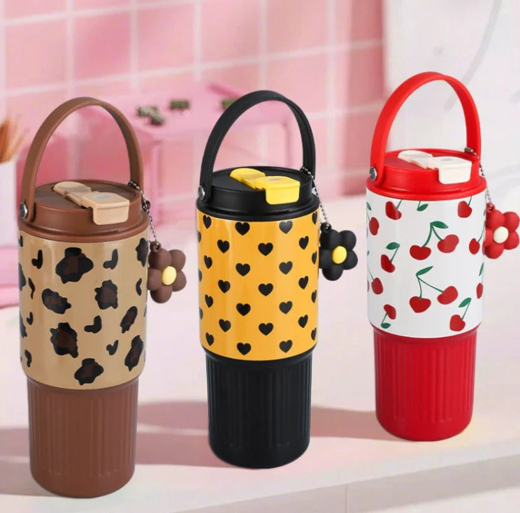 Pinteresty Charm Tumbler with Handle