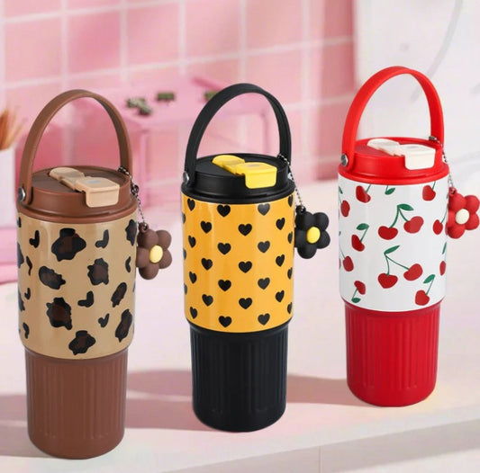 Pinteresty Charm Tumbler with Handle