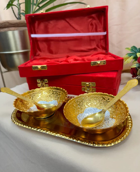 German Silver Spoon  Bowl Set