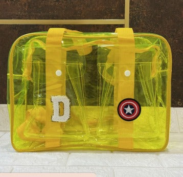 Customized Double Pocket Neon Duffle Bag 🌈