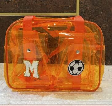 Customized Double Pocket Neon Duffle Bag 🌈