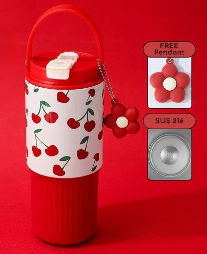 Pinteresty Charm Tumbler with Handle