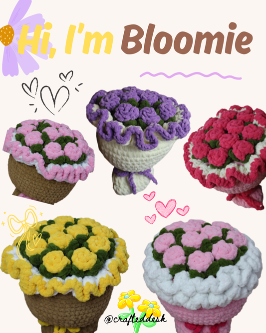 Bloomie-  crochet flower bouquet