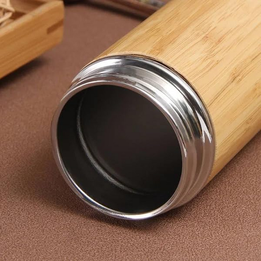 Personalized Bamboo Insulated Bottle
