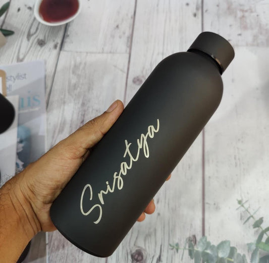 Customized Silicon Finish Water Bottle | Hot & Cold (500 ML)