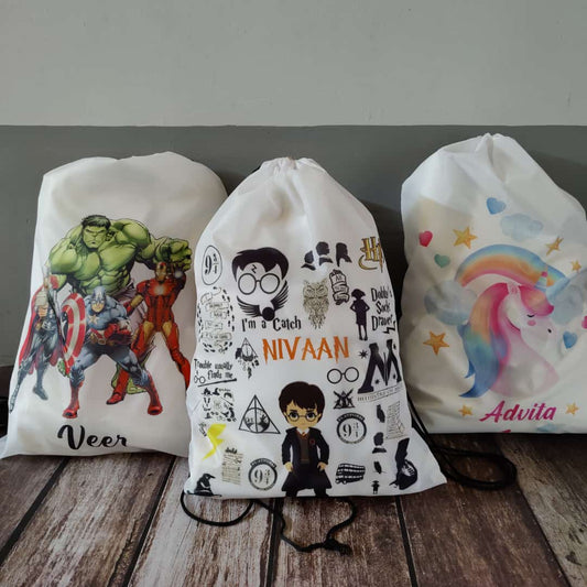 Kids Customized Drawstring Bags